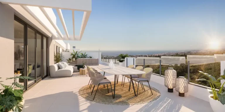 ORN-F3-DA-B3 | Elegant 3 bed residence 103m² residence situated in Marbella covered terrace